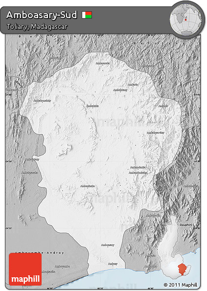 Gray Map of Amboasary-Sud
