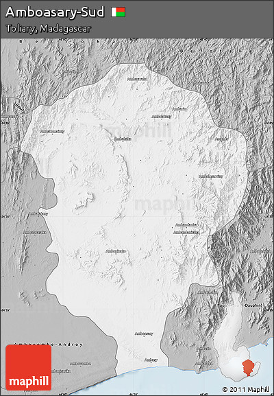 Gray Map of Amboasary-Sud
