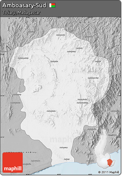 Gray Map of Amboasary-Sud