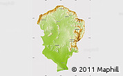 Physical Map of Amboasary-Sud, cropped outside