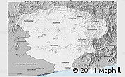 Gray Panoramic Map of Amboasary-Sud