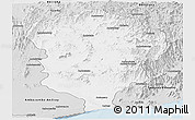Silver Style Panoramic Map of Amboasary-Sud