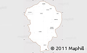 Classic Style Simple Map of Amboasary-Sud, cropped outside