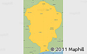 Savanna Style Simple Map of Amboasary-Sud