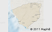 Shaded Relief 3D Map of Ampanihy, lighten