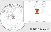 Blank Location Map of Ampanihy