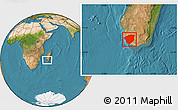 Satellite Location Map of Ampanihy