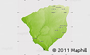 Physical Map of Ampanihy, cropped outside
