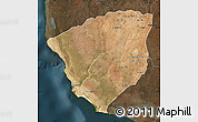 Satellite Map of Ampanihy, darken