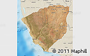 Satellite Map of Ampanihy, shaded relief outside
