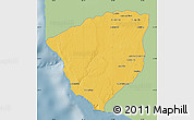Savanna Style Map of Ampanihy, single color outside