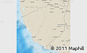 Shaded Relief Map of Ampanihy