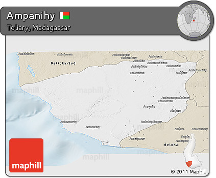 Classic Style Panoramic Map of Ampanihy