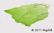 Physical Panoramic Map of Ampanihy, cropped outside