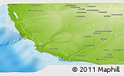 Physical Panoramic Map of Ampanihy