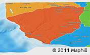 Political Panoramic Map of Ampanihy