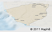 Shaded Relief Panoramic Map of Ampanihy, lighten