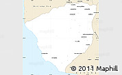 Classic Style Simple Map of Ampanihy
