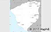Gray Simple Map of Ampanihy