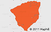 Political Simple Map of Ampanihy, cropped outside