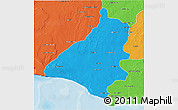 Political 3D Map of Beloha