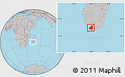 Gray Location Map of Beloha