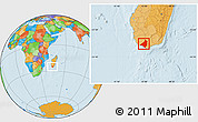 Political Location Map of Beloha