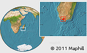 Satellite Location Map of Beloha