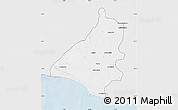 Silver Style Map of Beloha, single color outside