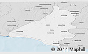 Silver Style Panoramic Map of Beloha