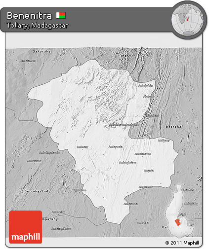 Gray 3D Map of Benenitra