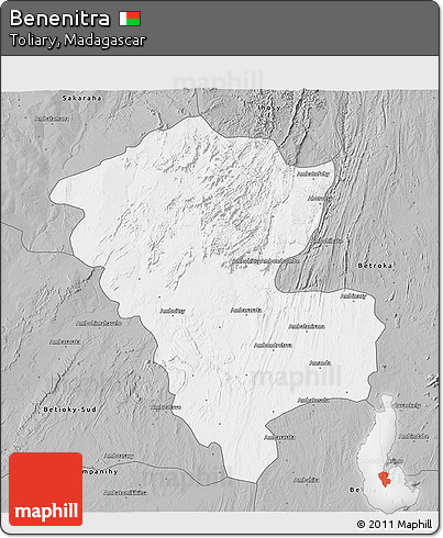 Gray 3D Map of Benenitra