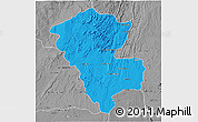 Political 3D Map of Benenitra, desaturated