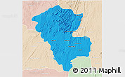 Political 3D Map of Benenitra, lighten