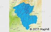 Political 3D Map of Benenitra, physical outside