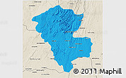 Political 3D Map of Benenitra, shaded relief outside