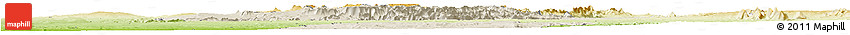 Shaded Relief Horizon Map of Benenitra, physical outside