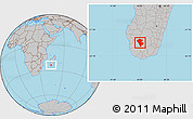 Gray Location Map of Benenitra