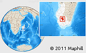 Shaded Relief Location Map of Benenitra, highlighted parent region