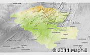 Physical Panoramic Map of Benenitra, desaturated
