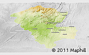 Physical Panoramic Map of Benenitra, lighten, desaturated