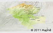 Physical Panoramic Map of Benenitra, lighten, semi-desaturated