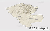 Shaded Relief Panoramic Map of Benenitra, cropped outside