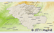 Shaded Relief Panoramic Map of Benenitra, physical outside