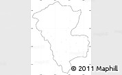 Blank Simple Map of Benenitra, cropped outside, no labels