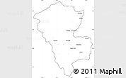 Blank Simple Map of Benenitra, cropped outside