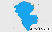 Political Simple Map of Benenitra, cropped outside