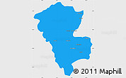 Political Simple Map of Benenitra, single color outside