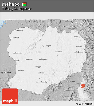 Gray 3D Map of Mahabo