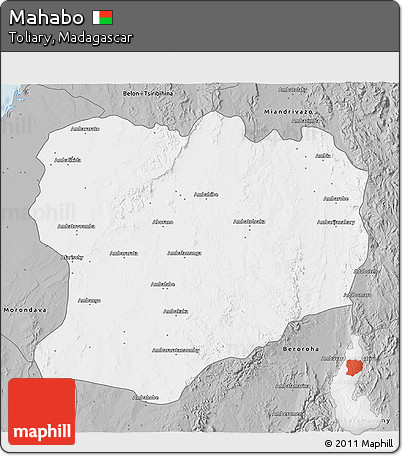 Gray 3D Map of Mahabo